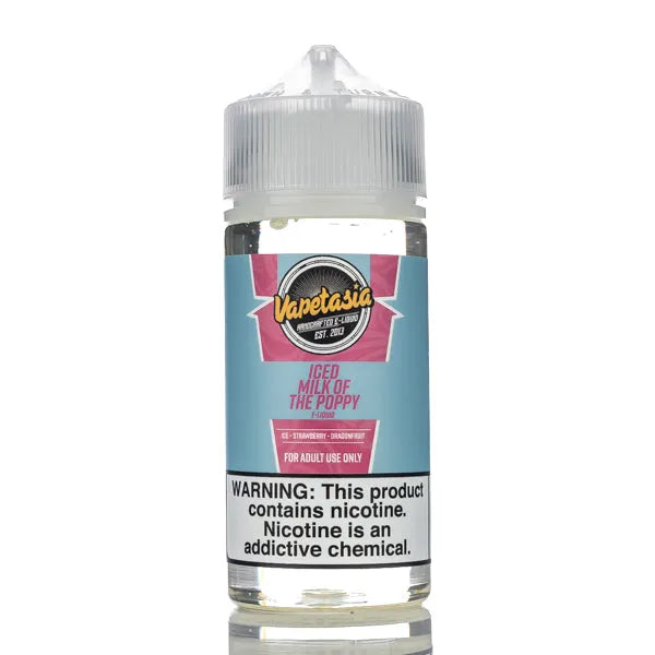 Vapetasia - ICED Milk Of The Poppy - 100ml - Black Coral